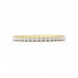 FlyerFit® 14K Yellow Gold Micropave Cutdown Wedding Band