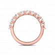 FlyerFit® 18K Pink Gold Shared Prong Wedding Band