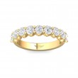 FlyerFit® 14K Yellow Gold Shared Prong Wedding Band