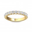 FlyerFit® 14K Yellow Gold Shared Prong Wedding Band