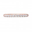 FlyerFit® 14K Pink Gold Shared Prong Wedding Band