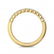 FlyerFit® 18K Yellow Gold Shared Prong Wedding Band