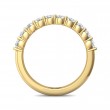 FlyerFit® 18K Yellow Gold Shared Prong Wedding Band