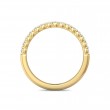 FlyerFit® 14K Yellow Gold Shared Prong Wedding Band