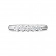 FlyerFit® 14K White Gold Shared Prong Wedding Band