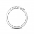 FlyerFit® 14K White Gold Shared Prong Wedding Band