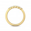 FlyerFit® 18K Yellow Gold Shared Prong Wedding Band