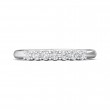 FlyerFit® 18K White Gold Shared Prong Wedding Band