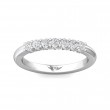 FlyerFit® 18K White Gold Shared Prong Wedding Band