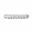 FlyerFit® 14K White Gold Shared Prong Wedding Band