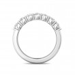 FlyerFit® 18K White Gold Shared Prong Wedding Band