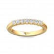 FlyerFit® 14K Yellow Gold Shared Prong Wedding Band