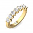 FlyerFit® 18K Yellow Gold Shared Prong Wedding Band