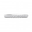 FlyerFit® 18K White Gold Shared Prong Wedding Band