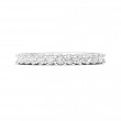 FlyerFit® 18K White Gold Shared Prong Wedding Band