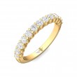 FlyerFit® 14K Yellow Gold Shared Prong Wedding Band