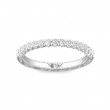 FlyerFit® 14K White Gold Vintage Wedding Band