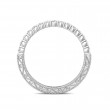 FlyerFit® 14K White Gold Vintage Wedding Band