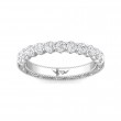 FlyerFit® 14K White Gold Vintage Wedding Band