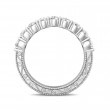 FlyerFit® 18K White Gold Vintage Wedding Band