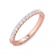 FlyerFit® 14K Pink Gold Vintage Wedding Band