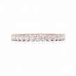 FlyerFit® 18K Pink Gold Vintage Wedding Band