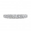 FlyerFit® 14K White Gold Shared Prong Wedding Band