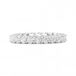 FlyerFit® 14K White Gold Eternity Wedding Band