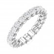 FlyerFit® 14K White Gold Eternity Wedding Band