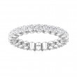 FlyerFit® 18K White Gold Eternity Wedding Band