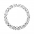 FlyerFit® 18K White Gold Eternity Wedding Band