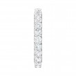 FlyerFit® 18K White Gold Eternity Wedding Band