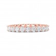 FlyerFit® 18K Pink Gold Eternity Wedding Band