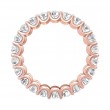 FlyerFit® 18K Pink Gold Eternity Wedding Band