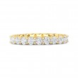 FlyerFit® 14K Yellow Gold Eternity Wedding Band