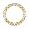 FlyerFit® 14K Yellow Gold Eternity Wedding Band