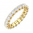 FlyerFit® 14K Yellow Gold Eternity Wedding Band