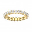 FlyerFit® 14K Yellow Gold Eternity Wedding Band