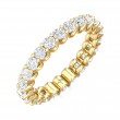 FlyerFit® 14K Yellow Gold Eternity Wedding Band