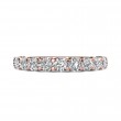 FlyerFit® 18K Pink Gold Shared Prong Wedding Band