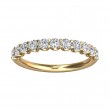 FlyerFit® 14K Yellow Gold Shared Prong Wedding Band