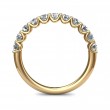 FlyerFit® 14K Yellow Gold Shared Prong Wedding Band