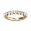 FlyerFit® 18K Yellow Gold Shared Prong Wedding Band