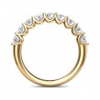 FlyerFit® 18K Yellow Gold Shared Prong Wedding Band