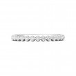 FlyerFit® 18K White Gold Shared Prong Wedding Band