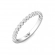 FlyerFit® 18K White Gold Shared Prong Wedding Band