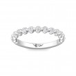 FlyerFit® 14K White Gold Shared Prong Wedding Band