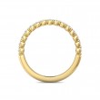 FlyerFit® 14K Yellow Gold Shared Prong Wedding Band