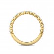 FlyerFit® 18K Yellow Gold Shared Prong Wedding Band