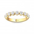 FlyerFit® 14K Yellow Gold Shared Prong Wedding Band